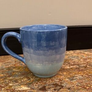Blue Ceramic Mug made with pottery